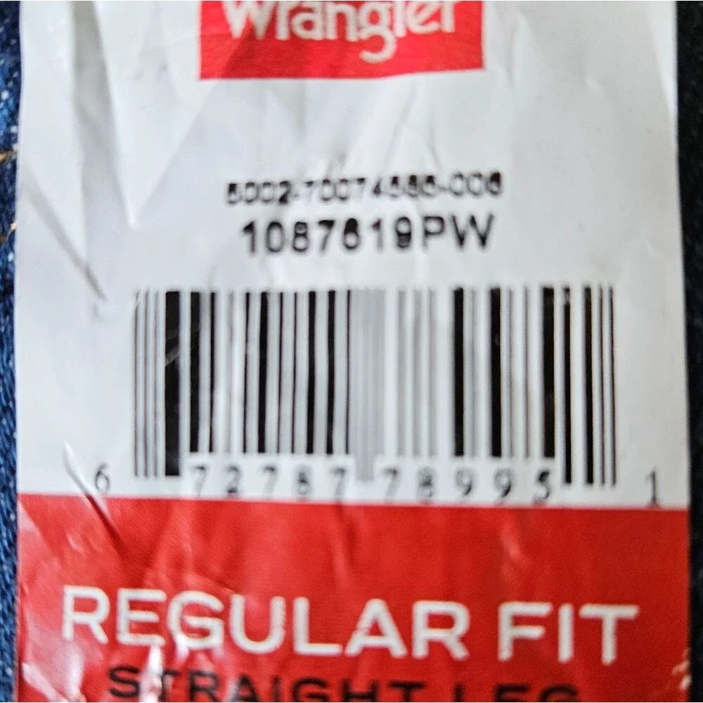 Wrangler Rustler Mens‎ 46x30 Heavyweight Denim Jeans - NWT Straight Leg Workwear